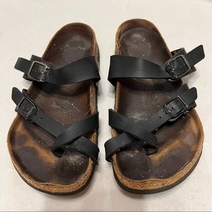 BIRKENSTOCK MAYARI Black Shoes Slides Sandals 36